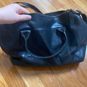 Black leather madewell crossbody bag